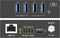 SpeaKa Professional SP-USBE-800 USB 3.0 verlenging RJ45 + Hub 1 + 4 poorten Extender over netwerkkabel, Via PC bedienba