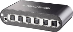 SpeaKa Professional Toslink-matrix-switch 4 x 2 poorten Met afstandsbediening