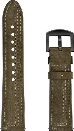 Speciaal Leren Bandje 20mm - Groen
