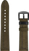 Speciaal Leren Bandje 20mm - Groen