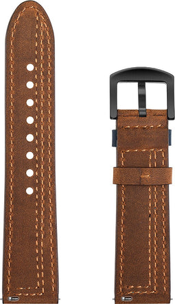 Speciaal Leren Bandje 22mm - Bruin