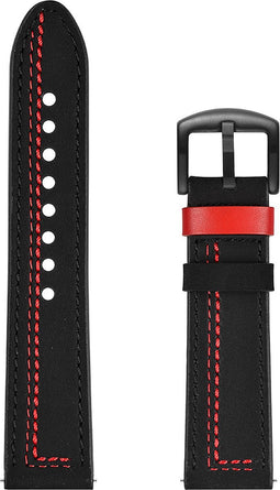 Speciaal Leren Bandje 22mm - Zwart