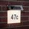 Special Solar huisnummerlicht IP44 LED 1x0,2W edelst./wit edelstaal/acryl