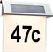 Special Solar huisnummerlicht IP44 LED 1x0,2W edelst./wit edelstaal/acryl