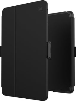 Speck hoesje geschikt voor Apple iPad Mini 4/5e Generatie 7.9 - Stand functie - Veiligheidskliksysteem - Automatisch aan/uit magneet functie - Gevoerde binnenkant - Microban Antibacterieel - Zwart