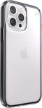 Speck hoesje geschikt voor Apple iPhone 13 Pro Max - Slank - Kristalhelder - Valbescherming gecertificeerd tot 4 meter - Microban Antibacterieel - Presidio Perfect Clear lijn - Zwart Transparant