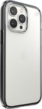 Speck hoesje geschikt voor Apple iPhone 14 Pro Max - Slank - Kristalhelder - Valbescherming gecertificeerd tot 4 meter - Microban Antibacterieel - Presidio Perfect Clear lijn - Zwart Transparant