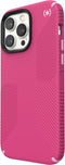 Speck hoesje geschikt voor Apple iPhone 14 Pro Max - Ultieme Bescherming en Grip - Luxe Soft-touch Afwerking - Valbescherming gecertificeerd tot 4 meter - Microban Antibacterieel - Presidio2 Grip lijn - Roze