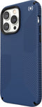 Speck hoesje geschikt voor Apple iPhone 14 Pro Max - Ultieme Bescherming en Grip - Luxe Soft-touch Afwerking - Valbescherming gecertificeerd tot 4 meter - Microban Antibacterieel - Presidio2 Grip lijn - Blauw