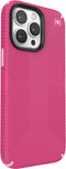 Speck hoesje geschikt voor Apple iPhone 14 Pro Max - Ultieme Bescherming en Grip - Luxe Soft-touch Afwerking - Valbescherming gecertificeerd tot 4 meter - Microban Antibacterieel - Presidio2 Grip lijn - Roze
