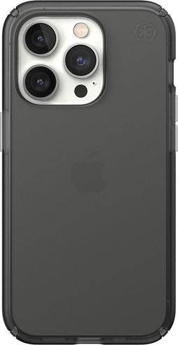 Speck hoesje geschikt voor Apple iPhone 14 Pro - Slank - Kristalhelder - Valbescherming gecertificeerd tot 4 meter - Microban Antibacterieel - Presidio Perfect Clear lijn - Zwart Transparant