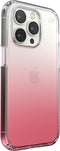 Speck hoesje geschikt voor Apple iPhone 14 Pro - Slank - Kristalhelder - Valbescherming gecertificeerd tot 4 meter - Microban Antibacterieel - Presidio Perfect Clear lijn - Roze Transparant