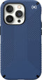 Speck hoesje geschikt voor Apple iPhone 14 Pro - Ultieme Bescherming en Grip - Luxe Soft-touch Afwerking - Valbescherming gecertificeerd tot 4 meter - Microban Antibacterieel - Presidio2 Grip lijn - Blauw