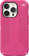 Speck hoesje geschikt voor Apple iPhone 14 Pro - Ultieme Bescherming en Grip - Luxe Soft-touch Afwerking - Valbescherming gecertificeerd tot 4 meter - Microban Antibacterieel - Presidio2 Grip lijn - Roze