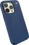 Speck hoesje geschikt voor Apple iPhone 14 Pro - Ultieme Bescherming en Grip - Luxe Soft-touch Afwerking - Valbescherming gecertificeerd tot 4 meter - Microban Antibacterieel - Presidio2 Grip lijn - Blauw