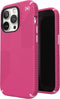 Speck hoesje geschikt voor Apple iPhone 14 Pro - Ultieme Bescherming en Grip - Luxe Soft-touch Afwerking - Valbescherming gecertificeerd tot 4 meter - Microban Antibacterieel - Presidio2 Grip lijn - Roze