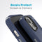 Speck hoesje geschikt voor Apple iPhone 15/14/13 Apple iPhone 16e - Ultieme Bescherming en Grip - Luxe Soft-touch Afwerking - Valbescherming gecertificeerd tot 4 meter - Microban Antibacterieel - Presidio2 Grip lijn - Blauw