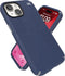 Speck hoesje geschikt voor Apple iPhone 15/14/13 Apple iPhone 16e - Ultieme Bescherming en Grip - Luxe Soft-touch Afwerking - Valbescherming gecertificeerd tot 4 meter - Microban Antibacterieel - Presidio2 Grip lijn - Blauw
