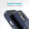 Speck hoesje geschikt voor Apple iPhone 15/14/13 Apple iPhone 16e - Slank - MagSafe - Ultieme Bescherming - Luxe Soft-touch Afwerking - Valbescherming gecertificeerd tot 4 meter - Microban Antibacterieel - Presidio2 Pro lijn -Blauw