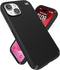 Speck hoesje geschikt voor Apple iPhone 15/14/13 - Slank - MagSafe - Ultieme Bescherming - Luxe Soft-touch Afwerking - Valbescherming gecertificeerd tot 4 meter - Microban Antibacterieel - Presidio2 Pro lijn -Zwart