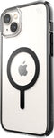 Speck hoesje geschikt voor Apple iPhone 15 Plus en iPhone 14 Plus - Kristalhelder - MagSafe - Valbescherming tot 4 meter - Microban Antibacterieel - Presidio Perfect Clear lijn - Zwart Transparant