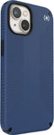 Speck hoesje geschikt voor Apple iPhone 15 Plus en iPhone 14 Plus - Ultieme Bescherming en Grip - Luxe Soft-touch Afwerking - Valbescherming gecertificeerd tot 4 meter - Microban Antibacterieel - Presidio2 Grip lijn - Blauw