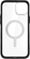 Speck hoesje geschikt voor Apple iPhone 15 Plus en iPhone 14 Plus - Kristalhelder - MagSafe - Valbescherming tot 4 meter - Microban Antibacterieel - Presidio Perfect Clear lijn - Zwart Transparant