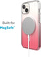 Speck hoesje geschikt voor Apple iPhone 15 Plus en iPhone 14 Plus - Kristalhelder - MagSafe - Valbescherming tot 4 meter - Microban Antibacterieel - Presidio Perfect Clear lijn - Roze