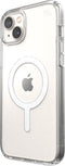 Speck hoesje geschikt voor Apple iPhone 15 Plus en iPhone 14 Plus - Kristalhelder - MagSafe - Valbescherming tot 4 meter - Microban Antibacterieel - Presidio Perfect Clear lijn - Transparant