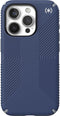 Speck hoesje geschikt voor Apple iPhone 15 Pro Max - Ultieme Bescherming en Grip - Luxe Soft-touch Afwerking - Valbescherming gecertificeerd tot 4 meter - Microban Antibacterieel - Presidio2 Grip lijn - Blauw