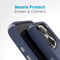 Speck hoesje geschikt voor Apple iPhone 15 Pro Max - Ultieme Bescherming en Grip - Luxe Soft-touch Afwerking - Valbescherming gecertificeerd tot 4 meter - Microban Antibacterieel - Presidio2 Grip lijn - Blauw