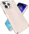 Speck hoesje geschikt voor Apple iPhone 15 Pro Max - Ultieme Bescherming en Grip - Luxe Soft-touch Afwerking - Valbescherming gecertificeerd tot 4 meter - Microban Antibacterieel - Presidio2 Grip lijn - Beige Geel