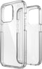 Speck hoesje geschikt voor Apple iPhone 15 Pro - Slank - Kristalhelder - Valbescherming gecertificeerd tot 4 meter - Microban Antibacterieel - Presidio Perfect Clear lijn - Transparant