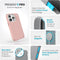 Speck hoesje geschikt voor Apple iPhone 15 Pro - Slank - MagSafe - Ultieme Bescherming - Luxe Soft-touch Afwerking - Valbescherming gecertificeerd tot 4 meter - Microban Antibacterieel - Presidio2 Pro lijn -Roze