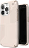 Speck hoesje geschikt voor Apple iPhone 15 Pro - Ultieme Bescherming en Grip - Luxe Soft-touch Afwerking - Valbescherming gecertificeerd tot 4 meter - Microban Antibacterieel - Presidio2 Grip lijn - Beige Geel