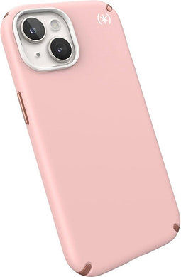 Speck hoesje geschikt voor Apple iPhone 15 - Slank - MagSafe - Ultieme Bescherming - Luxe Soft-touch Afwerking - Valbescherming gecertificeerd tot 4 meter - Microban Antibacterieel - Presidio2 Pro lijn -Roze