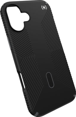 Speck hoesje geschikt voor Apple iPhone 16 Plus - Ultieme Bescherming en Grip - Luxe Soft-touch Afwerking - Valbescherming gecertificeerd tot 4 meter - Microban Antibacterieel - Presidio2 Grip lijn - Zwart