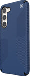 Speck hoesje geschikt voor Samsung Galaxy S23 Plus - Ultieme Bescherming en Grip - Luxe Soft-touch Afwerking - Valbescherming gecertificeerd tot 4 meter - Microban Antibacterieel - Presidio2 Grip lijn - Blauw