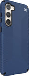 Speck hoesje geschikt voor Samsung Galaxy S23 Plus - Ultieme Bescherming en Grip - Luxe Soft-touch Afwerking - Valbescherming gecertificeerd tot 4 meter - Microban Antibacterieel - Presidio2 Grip lijn - Blauw
