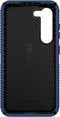 Speck hoesje geschikt voor Samsung Galaxy S23 - Ultieme Bescherming en Grip - Luxe Soft-touch Afwerking - Valbescherming gecertificeerd tot 4 meter - Microban Antibacterieel - Presidio2 Grip lijn - Blauw