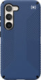 Speck hoesje geschikt voor Samsung Galaxy S23 - Ultieme Bescherming en Grip - Luxe Soft-touch Afwerking - Valbescherming gecertificeerd tot 4 meter - Microban Antibacterieel - Presidio2 Grip lijn - Blauw