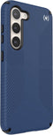 Speck hoesje geschikt voor Samsung Galaxy S23 - Ultieme Bescherming en Grip - Luxe Soft-touch Afwerking - Valbescherming gecertificeerd tot 4 meter - Microban Antibacterieel - Presidio2 Grip lijn - Blauw