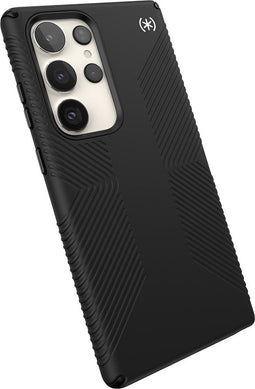 Speck hoesje geschikt voor Samsung Galaxy S23 Ultra - Ultieme Bescherming en Grip - Luxe Soft-touch Afwerking - Valbescherming gecertificeerd tot 4 meter - Microban Antibacterieel - Presidio2 Grip lijn - Zwart