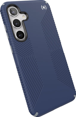 Speck hoesje geschikt voor Samsung Galaxy S24 Plus - Ultieme Bescherming en Grip - Luxe Soft-touch Afwerking - Valbescherming gecertificeerd tot 4 meter - Microban Antibacterieel - Presidio2 Grip lijn - Blauw
