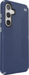 Speck hoesje geschikt voor Samsung Galaxy S24 Plus - Ultieme Bescherming en Grip - Luxe Soft-touch Afwerking - Valbescherming gecertificeerd tot 4 meter - Microban Antibacterieel - Presidio2 Grip lijn - Blauw