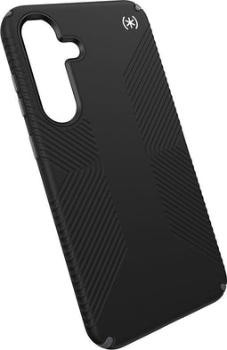 Speck hoesje geschikt voor Samsung Galaxy S25 Plus - Ultieme Bescherming en Grip - Luxe Soft-touch Afwerking - Valbescherming gecertificeerd tot 4 meter - Microban Antibacterieel - Presidio2 Grip lijn - Zwart