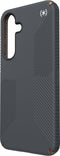 Speck hoesje geschikt voor Samsung Galaxy S25 Plus - Ultieme Bescherming en Grip - Luxe Soft-touch Afwerking - Valbescherming gecertificeerd tot 4 meter - Microban Antibacterieel - Presidio2 Grip lijn - Grijs