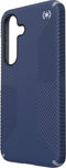 Speck hoesje geschikt voor Samsung Galaxy S25 - Ultieme Bescherming en Grip - Luxe Soft-touch Afwerking - Valbescherming gecertificeerd tot 4 meter - Microban Antibacterieel - Presidio2 Grip lijn - Blauw