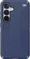 Speck hoesje geschikt voor Samsung Galaxy S25 - Ultieme Bescherming en Grip - Luxe Soft-touch Afwerking - Valbescherming gecertificeerd tot 4 meter - Microban Antibacterieel - Presidio2 Grip lijn - Blauw