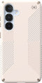 Speck hoesje geschikt voor Samsung Galaxy S25 - Ultieme Bescherming en Grip - Luxe Soft-touch Afwerking - Valbescherming gecertificeerd tot 4 meter - Microban Antibacterieel - Presidio2 Grip lijn - Beige Wit